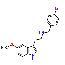 N-(4-Bromobenzyl)-2-(5-methoxy-1H-indol-3-yl)ethanamine结构式