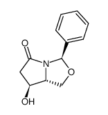 bicyclic (2R,5R,6R)-6-hydroxy-2-phenyl-3-oxa-1-azabicyclo(3.3.0)octan-8-one Structure