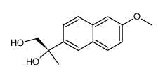 (S)-2-(6-methoxy-2-naphthyl)-1,2-propanediol结构式