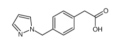 2-[4-(pyrazol-1-ylmethyl)phenyl]acetic acid Structure