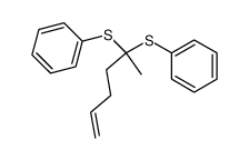 5,5-bis(phenylthio)-1-hexene结构式