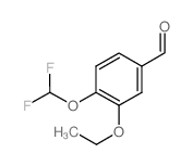 Benzaldehyde, 4-(difluoromethoxy)-3-ethoxy- (9CI) structure