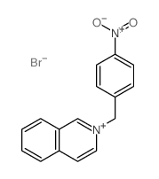 Isoquinolinium,2-[(4-nitrophenyl)methyl]-, bromide (1:1)结构式