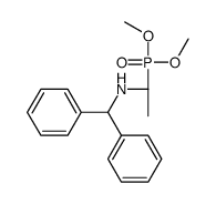 (1R)-N-benzhydryl-1-dimethoxyphosphorylethanamine结构式