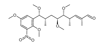 (4S,5R,6S,8S,9R,E)-9-(2,5-dimethoxy-3-nitrophenyl)-5,6,9-trimethoxy-2,4,8-trimethylnon-2-enal Structure