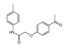 2-(4-acetylphenoxy)-N-(4-methylphenyl)acetamide结构式