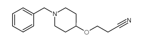 3-[(1-苄基-4-哌啶)氧基]丙腈结构式