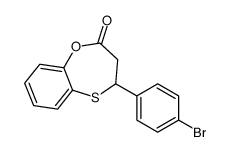 4-(4-bromophenyl)-3,4-dihydro-1,5-benzoxathiepin-2-one Structure