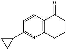 2-Cyclopropyl-7,8-dihydro-6H-quinolin-5-one结构式