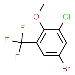 1-Bromo-3-chloro-4-methoxy-5-(trifluoromethyl)benzene Structure
