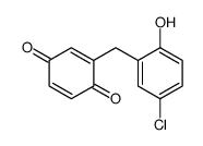 2-[(5-chloro-2-hydroxyphenyl)methyl]cyclohexa-2,5-diene-1,4-dione Structure