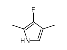 3-fluoro-2,4-dimethyl-1H-pyrrole结构式