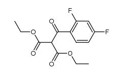 diethyl (2,4-difluorobenzoyl)malonate Structure