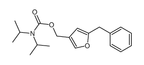 (5-benzylfuran-3-yl)methyl N,N-di(propan-2-yl)carbamate结构式