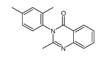 2-Methyl-3-(2,4-dimethylphenyl)quinazolin-4(3H)-one structure