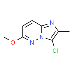 3-Chloro-6-methoxy-2-methylimidazo[1,2-b]pyridazine结构式