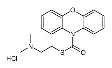 S-[2-(dimethylamino)ethyl] phenoxazine-10-carbothioate,hydrochloride结构式