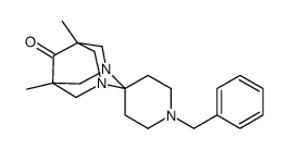 1'-Benzyl-5,7-dimethyl-6-oxospiro(1,3-diazaadamantane-2,4'-piperidine) Structure