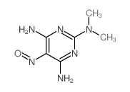 N2,N2-dimethyl-5-nitroso-pyrimidine-2,4,6-triamine structure