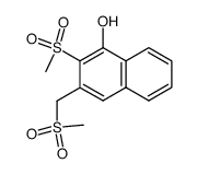 2-Methylsulfonyl-3-methylsulfonylmethyl-naphthol-(1) Structure