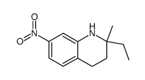 2-Ethyl-2-methyl-7-nitro-1,2,3,4-tetrahydro-quinoline结构式