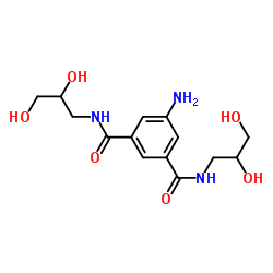 5-Amino-N,N'-bis(2,3-dihydroxypropyl)isophthalamide structure