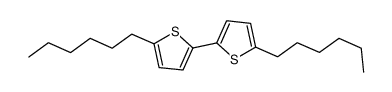 5,5′-二己基-2,2′-联噻吩结构式
