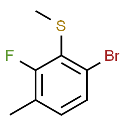 1-Bromo-3-fluoro-4-methyl-2-(methylsulfanyl)benzene Structure