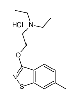 N,N-diethyl-2-[(6-methyl-1,2-benzothiazol-3-yl)oxy]ethanamine,hydrochloride Structure