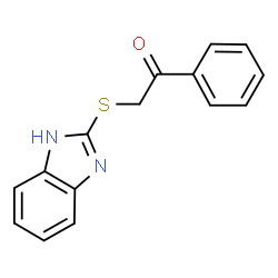 2-((1H-benzo[d]imidazol-2-yl)thio)-1-phenylethan-1-one结构式