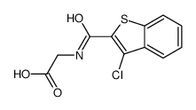 [(3-CHLORO-BENZO[B]THIOPHENE-2-CARBONYL)-AMINO]-ACETIC ACID structure