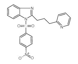 1H-Benzimidazole, 1-[(4-nitrophenyl)sulfonyl]-2-[3-(2-pyridinyl)propyl]- (en) Structure