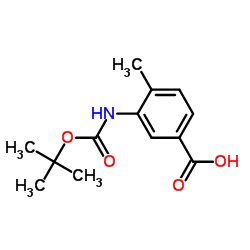 3-[(tert-butyloxycarbonyl)amino]-4-methylbenzoic acid picture