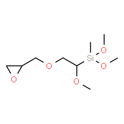 Silane, trimethoxy1-methyl-2-(oxiranylmethoxy)ethyl- structure