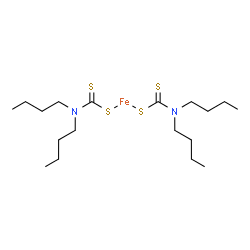 bis(dibutyldithiocarbamato-S,S')iron Structure