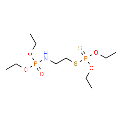 Dithiophosphoric acid O,O-diethyl S-[2-(diethoxyphosphinylamino)ethyl] ester Structure