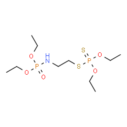 Dithiophosphoric acid O,O-diethyl S-[2-(diethoxyphosphinylamino)ethyl] ester结构式