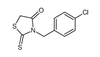 3-[(4-chlorophenyl)methyl]-2-sulfanylidene-1,3-thiazolidin-4-one结构式