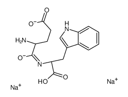 disodium,(4S)-4-amino-5-[[(1S)-1-carboxylato-2-(1H-indol-3-yl)ethyl]amino]-5-oxopentanoate结构式