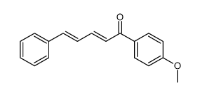 1-(p-methoxyphenyl)-5-phenylpentadien-1-one结构式