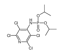 2,3,5,6-tetrachloro-N-di(propan-2-yloxy)phosphorylpyridin-4-amine Structure