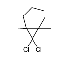 1,1-Dichloro-2-propyl-2,3,3-trimethylcyclopropane结构式