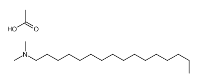 N,N-Dimethyl-1-hexadecanamine acetate (1:1)结构式