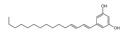 5-pentadeca-1,3-dienylbenzene-1,3-diol结构式