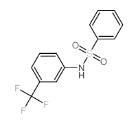 Benzenesulfonamide,N-[3-(trifluoromethyl)phenyl]-结构式