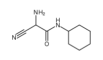 2-amino-2-cyano-N-cyclohexylacetamide结构式