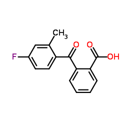 2-(4-Fluoro-2-methylbenzoyl)benzoic acid结构式
