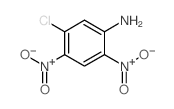 Benzenamine,5-chloro-2,4-dinitro- Structure
