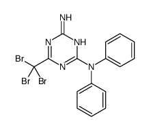 2-N,2-N-diphenyl-6-(tribromomethyl)-1,3,5-triazine-2,4-diamine结构式