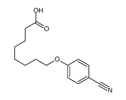8-(4-cyanophenoxy)octanoic acid结构式